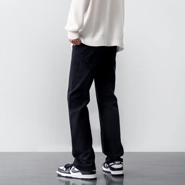 Pantaloni casual barbatesti de culoare neagra