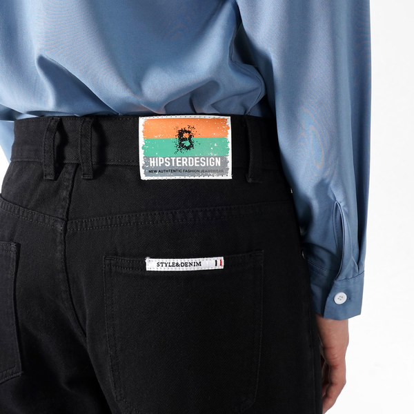 Pantaloni casual barbatesti de culoare neagra