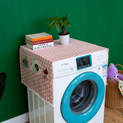 Geometrijska pamučna lanena navlaka za pranje hladnjaka navlaka za prašinu Dekoracija doma Poklopac za džepove Krpa za čišćenje doma