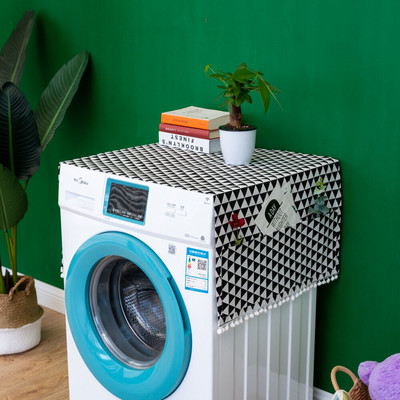 Geometrijska pamučna lanena navlaka za pranje hladnjaka navlaka za prašinu Dekoracija doma Poklopac za džepove Krpa za čišćenje doma