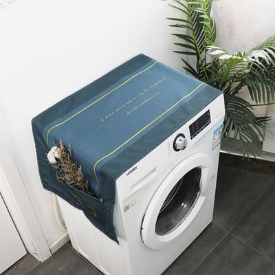 Geometrijska pamučna lanena navlaka za pranje hladnjaka navlaka za prašinu Dekoracija doma Poklopac za džepove Krpa za čišćenje doma