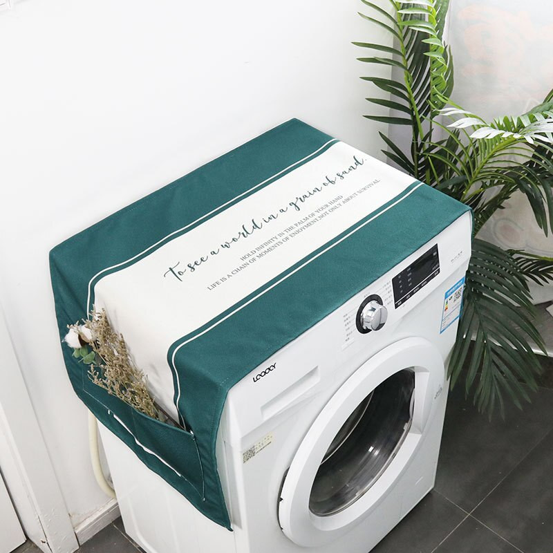 Geometrijska pamučna lanena navlaka za pranje hladnjaka navlaka za prašinu Dekoracija doma Poklopac za džepove Krpa za čišćenje doma