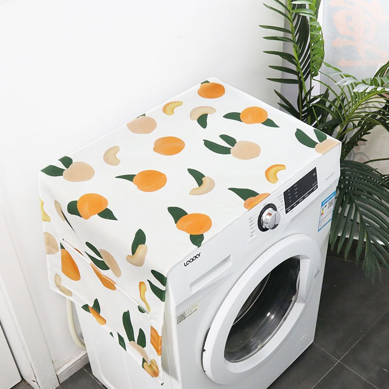 Geometrijska pamučna lanena navlaka za pranje hladnjaka navlaka za prašinu Dekoracija doma Poklopac za džepove Krpa za čišćenje doma