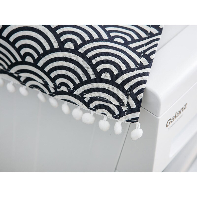 9 štýlov rybích šupín, vlnovka, námornícka modrá, kryt na chladničku, kryt na bubon práčky, uterák, domáca látka, prachová handrička