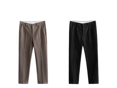 Pantaloni eleganti pentru barbati cu buzunar si fermoar