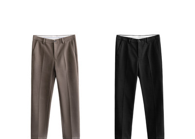 Pantaloni eleganti pentru barbati cu buzunar si fermoar