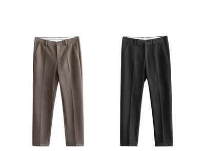 Pantaloni eleganti pentru barbati cu buzunar si fermoar