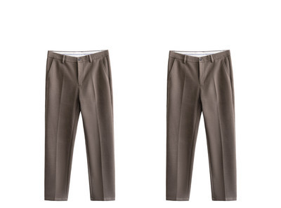 Pantaloni eleganti pentru barbati cu buzunar si fermoar