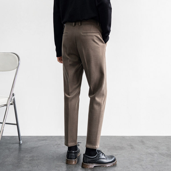 Pantaloni eleganti pentru barbati cu buzunar si fermoar