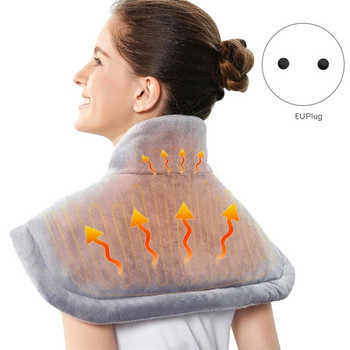 Зимна електрическа нагревателна подложка Мокра подложка за врат и задна рамена, за да запазите топлината Нагряващ шал Eu Plug