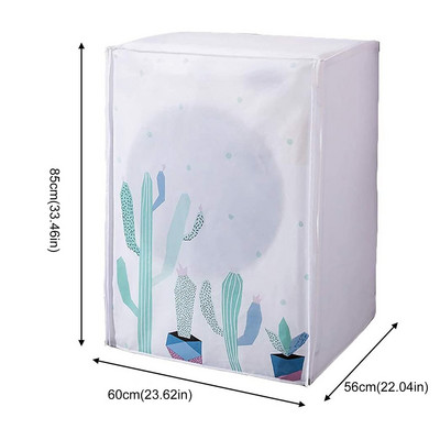 Plastový kryt na práčku, viacfarebný, vodotesný, proti striekajúcej vode, pánt, proti slnečnému žiareniu, predné vkladanie, vrecko na prach pre domácnosť