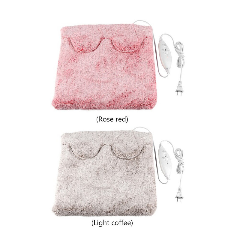 Daudzfunkcionālas apsildes čības Enerģijas taupīšanas elektriskā kāju apsildes spilvens Pastāvīgā temperatūrā mazgājams ziemas mājas birojam