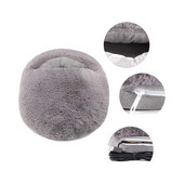 Plyšové elektrické vyhrievané návleky na topánky, odolné okrúhle elektrické vyhrievané ohrievače nôh, nabíjanie cez USB, odnímateľné, bezpečné, pohodlné do kancelárie