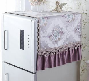 55*135 cm Europa de lux Chenille mozaic capac mașină de spălat cu protecție solară impermeabilă husă de protecție pentru mașină de spălat