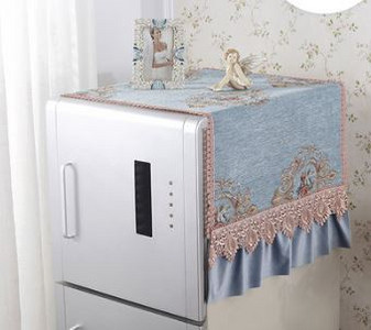 55*135 cm Europa de lux Chenille mozaic capac mașină de spălat cu protecție solară impermeabilă husă de protecție pentru mașină de spălat