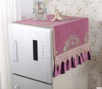 55*135 cm Europa de lux Chenille mozaic capac mașină de spălat cu protecție solară impermeabilă husă de protecție pentru mașină de spălat