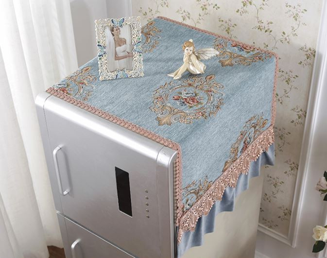 55*135 cm Europa de lux Chenille mozaic capac mașină de spălat cu protecție solară impermeabilă husă de protecție pentru mașină de spălat