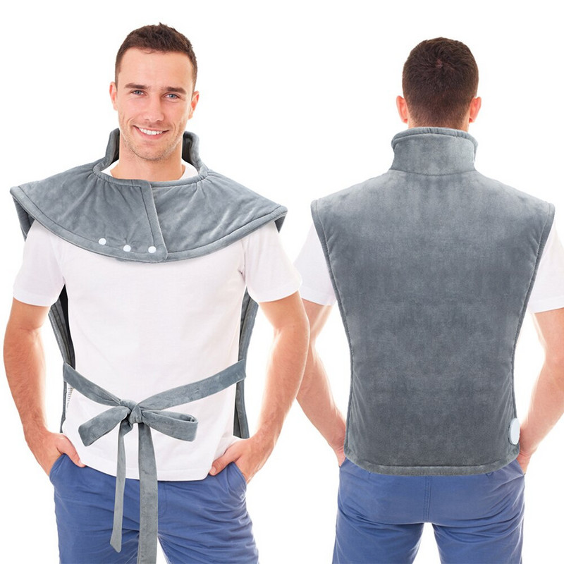 Umăr Gât Tampă de încălzire Vestă încălzită Masaj Şal Pătură Uscat Umed Terapie Mușchi obosit Alina Durerea Cald Rece Mână Picior