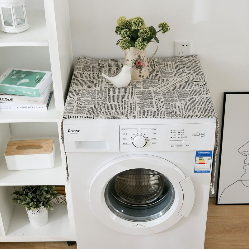 Husă pentru frigider pentru cuptor cu microunde Prosop Multifuncțional Bumbac lenjerie de praf Protector pentru aparate de uz casnic dreptunghi rezistent la praf