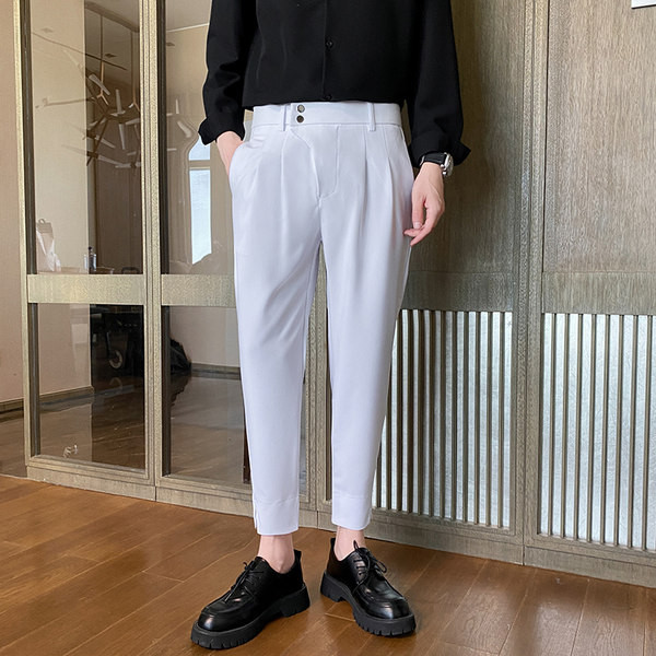 Elegantné pánske nohavice - s gombíkmi