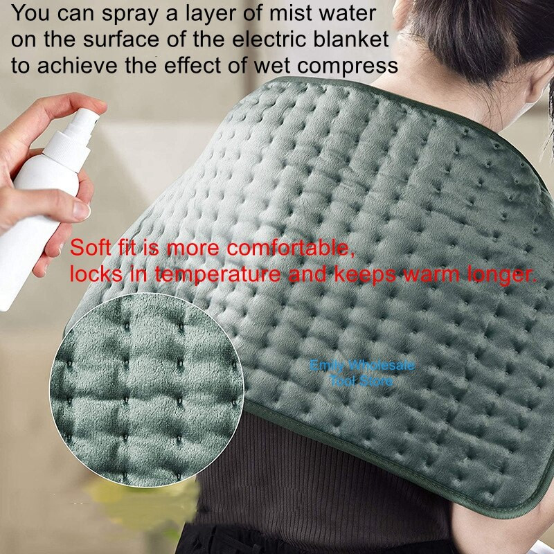 Itin minkštas šildomasis padėklas žiemos užvalkalas šildomas šildomas antklodė Šildymo padas namuose drėgnas kompresas elektrinė antklodė