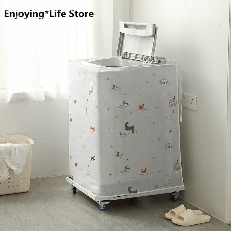 Organizér na úložný priestor do práčky, kryty na prach, veko práčky, vodotesný ochranný kryt na kabáty, príslušenstvo