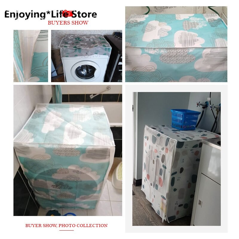 Organizér na úložný priestor do práčky, kryty na prach, veko práčky, vodotesný ochranný kryt na kabáty, príslušenstvo
