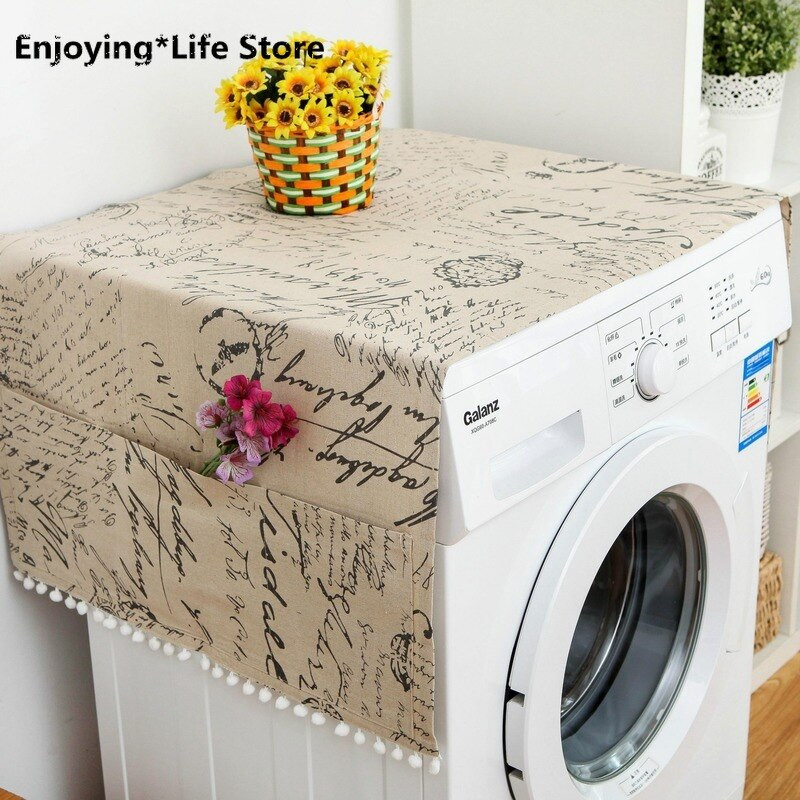 Kućanska navlaka otporna na prašinu Pamučne navlake za perilicu rublja Hladnjak Vodootporna torba za pohranu Džepovi Zaštitna maska Dodaci