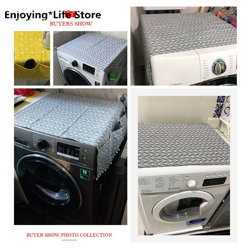 Kućanska navlaka otporna na prašinu Pamučne navlake za perilicu rublja Hladnjak Vodootporna torba za pohranu Džepovi Zaštitna maska Dodaci