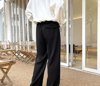  Широк модел мъжки панталон- с връзки 