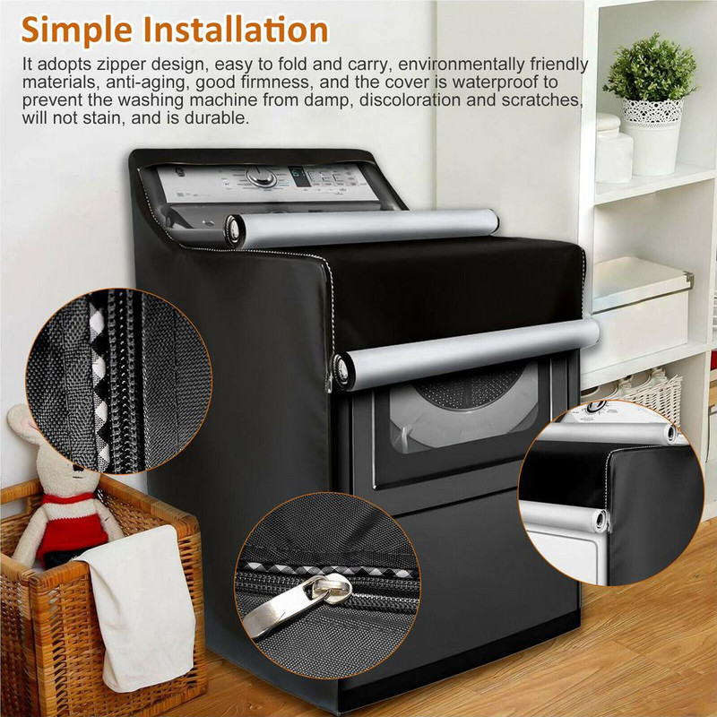 1 buc. Capac superior de protecție împotriva prafului pentru mașină de spălat, protecție solară, protecție solară, anti-uv, mașină de spălat rufe/uscător, capac de protecție rezistent la praf, Dropshipping