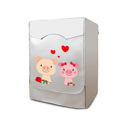 Oxford Capac de praf pentru mașină de spălat frigider Capac superior Mașină de spălat frigider Drăguț de depozitare agățat geantă de buzunar Organizator 60x50x85cm