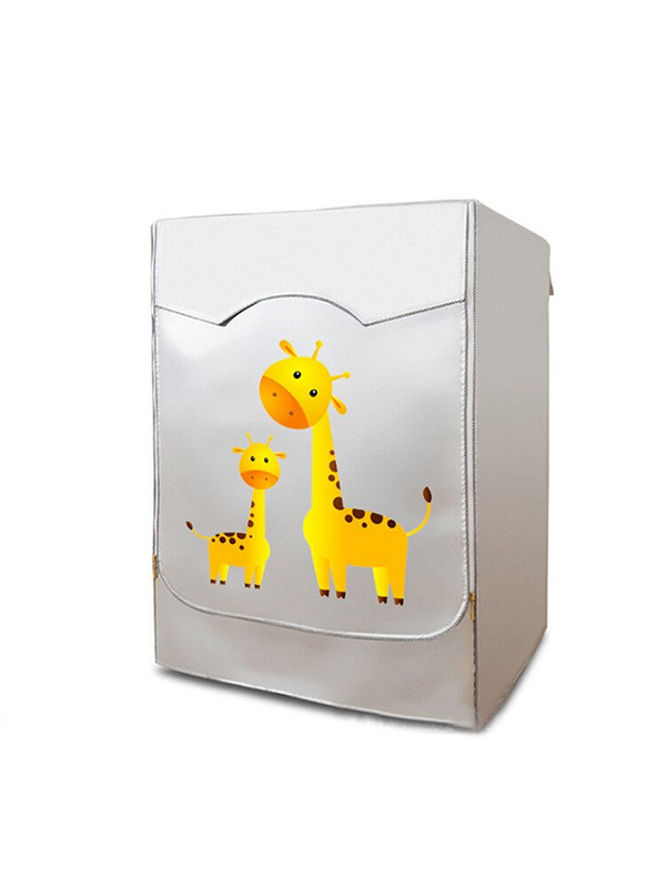 Oxford Capac de praf pentru mașină de spălat frigider Capac superior Mașină de spălat frigider Drăguț de depozitare agățat geantă de buzunar Organizator 60x50x85cm