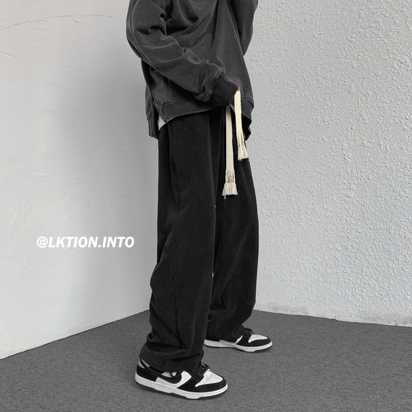 Široke muške hlače na vezice - više boja