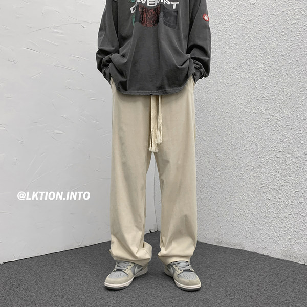 Široke muške hlače na vezice - više boja