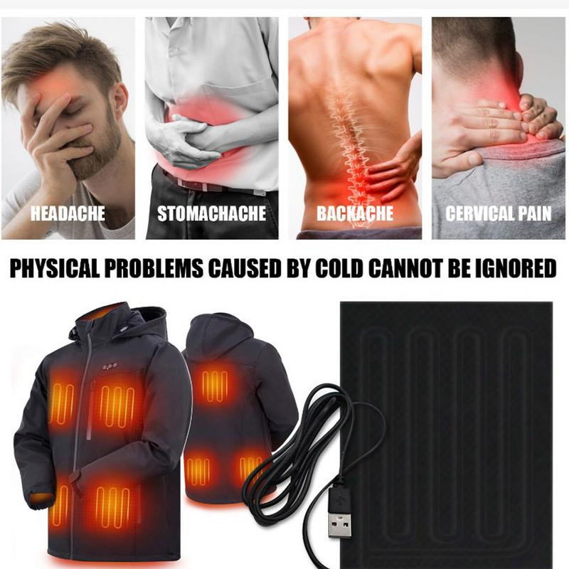 USB jastučić za grijanje od ugljičnih vlakana, električni jastučić za grijanje za vrat, leđa, trbuh, jastučić za grijanje, grijač za kućne ljubimce Održava toplinu zimi