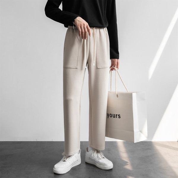 Športovo-ležérne nohavice s vreckom