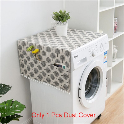 Viacfarebný polyesterový pruhovaný kryt na práčku, prachotesný kryt, chladnička, mikrovlnná rúra, vrchné prekrytie, príslušenstvo