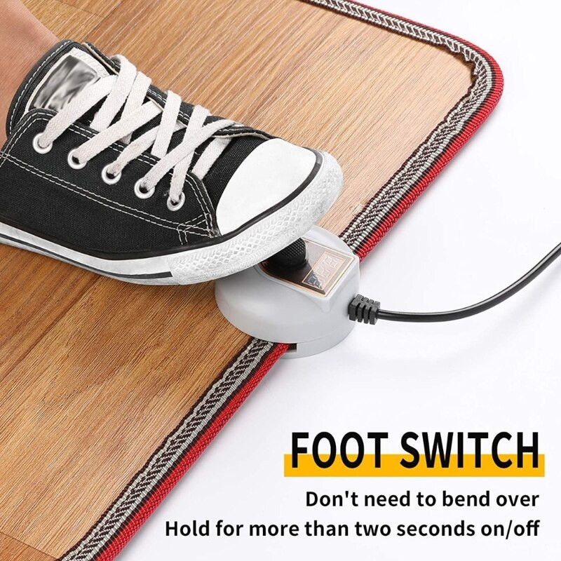 50*30cm Ηλεκτρικό θερμαινόμενο πατάκι δαπέδου ρυθμιζόμενης θερμοκρασίας Πόδι Θερμοκρασία χειμερινού ζεστού προμήθειες για οικιακό γραφείο κάτω από το γραφείο Θέρμανση