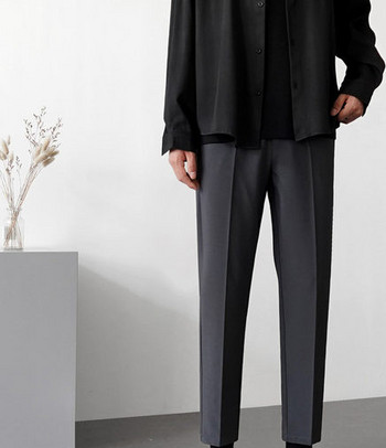 Модерен едноцветен панталон с джоб за мъже 
