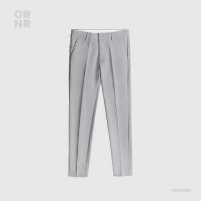 Pantaloni uni la modă cu buzunar pentru bărbați