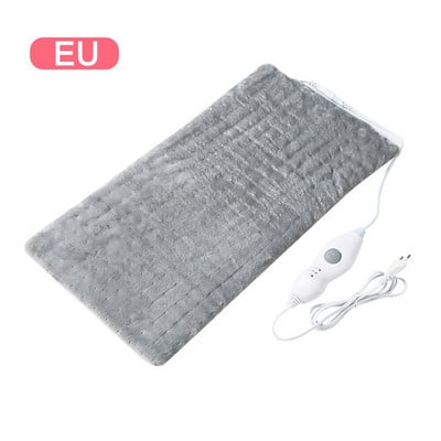 Elektrická vyhrievacia podložka 61*34 cm, mäkká teplá zimná elektrická vyhrievacia podložka, nastaviteľná domáca vyhrievacia podložka na krk, ramená a chrbát, úľava od bolesti