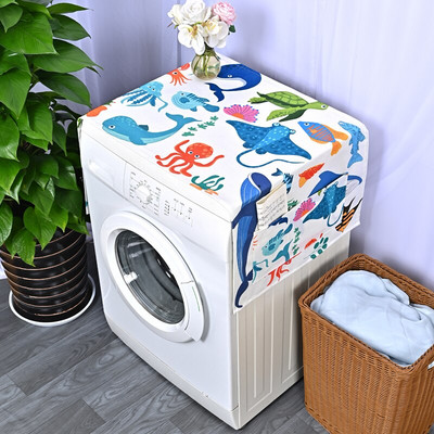 Morski život Ribe Navlake za prašinu Roler navlake za perilicu rublja Zaštita za hladnjak s 2 vrata Zaštita od prašine Tropska biljka Navlaka za mikrovalnu pećnicu