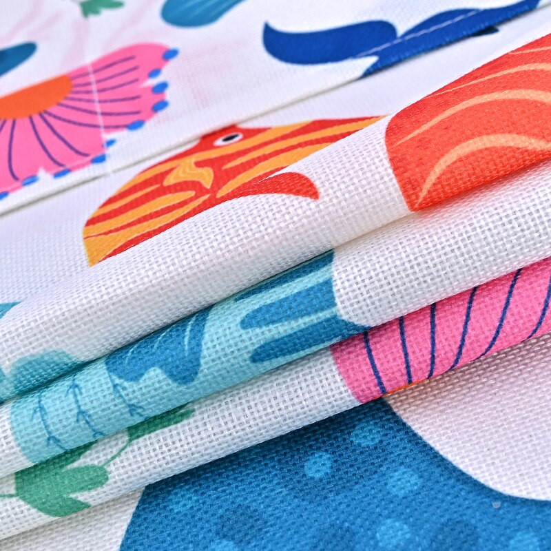 Morski život Ribe Navlake za prašinu Roler navlake za perilicu rublja Zaštita za hladnjak s 2 vrata Zaštita od prašine Tropska biljka Navlaka za mikrovalnu pećnicu