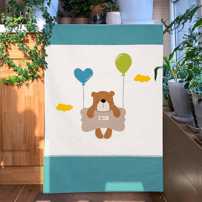 Automatická valcová práčka, opaľovací krém, prachotesný kryt, kryt práčky, bavlnená látka, predný otvorený dekoratívny doplnok Copri Lavatrice