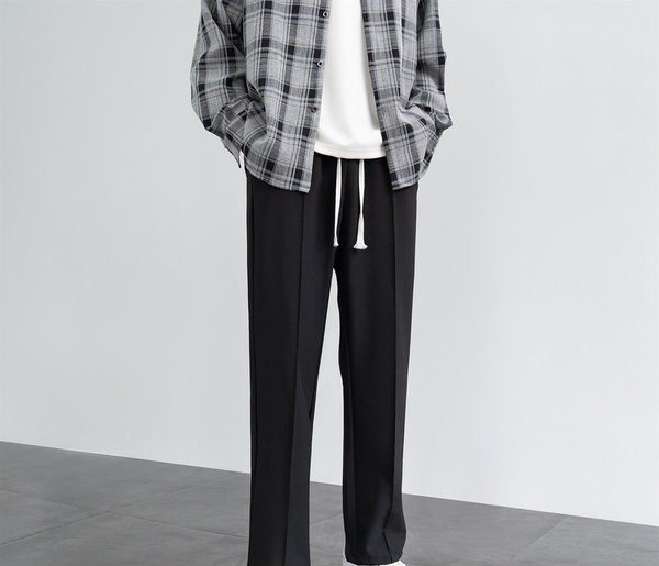 Pantaloni casual barbatesti - cu sireturi