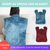 Ηλεκτρικά επιθέματα μασάζ ώμου Αναπνεύσιμο μασάζ λαιμού πλάτης Θερμότερη ρυθμιζόμενη θερμοκρασία με κουμπί για εργαλείο ανακούφισης από τον πόνο του σώματος