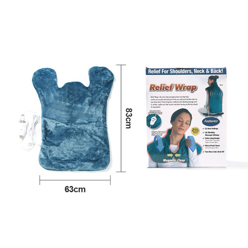 Ηλεκτρικά επιθέματα μασάζ ώμου Αναπνεύσιμο μασάζ λαιμού πλάτης Θερμότερη ρυθμιζόμενη θερμοκρασία με κουμπί για εργαλείο ανακούφισης από τον πόνο του σώματος