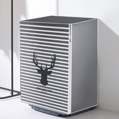 Kryt na práčku s potlačou medveďa, čistý, vodotesný, protiprachový kryt, roztomilý kreslený sušička, domáce potreby