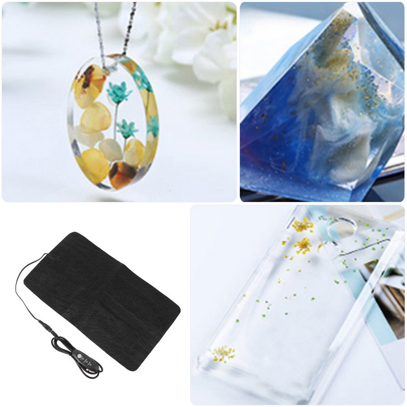 Fűtőszőnyeg Pad Epoxyheater Vízálló Buborék Usb Meleg hő Hidroponikus állomás Paplanok Rsin Virágok Electricbuster Ruhák